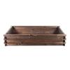 Raised wooden bed 120x80x24cm Greenspot - Raised garden bed for herbs, flowers, vegetables - Wooden garden box, impregnated - Timber Dark Rosewood