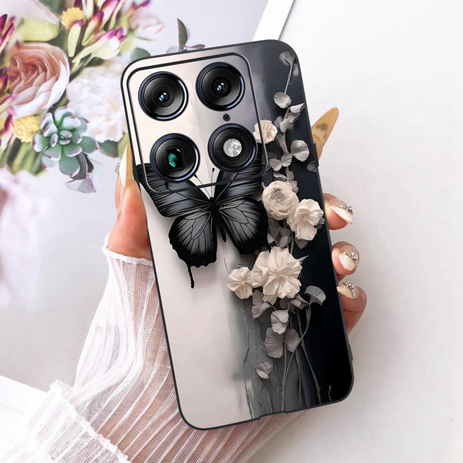 Fashion Letter Phone Case For Motorola Signature XT2603-2 Back Cover For Motorola Signature 5G Soft Black Silicone Cases