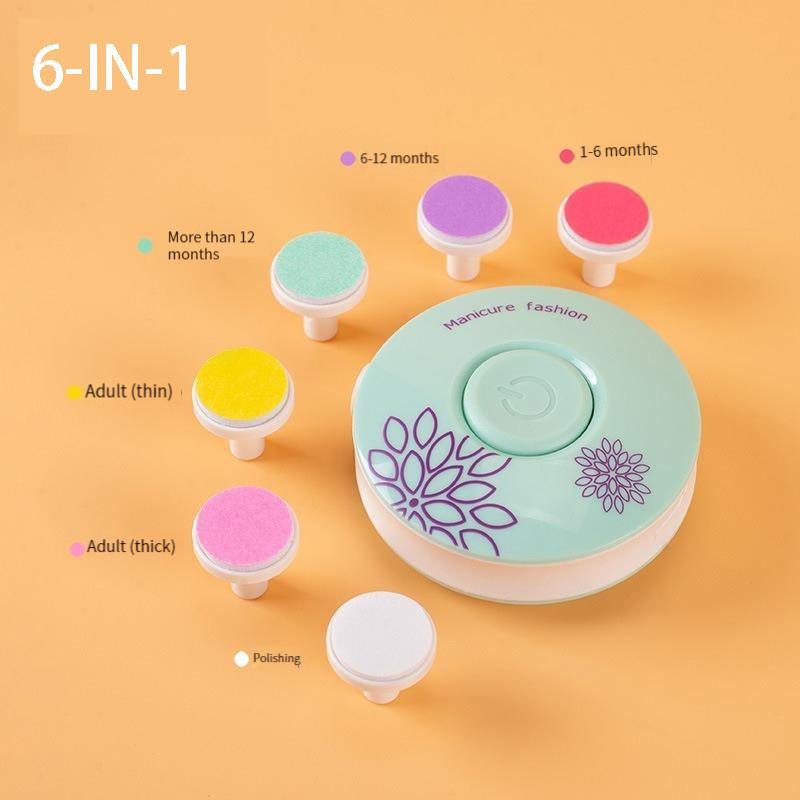 Baby-Nagelschneider, elektrischer Baby-Nagelknipser, 6-in-1-Nagelfeile, Baby-Pflegeset, Maniküre-Set für Neugeborene, Kleinkinder oder Erwachsene