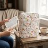 Quilted Cotton Book Bag Large Capacity Protective Pouch Book Storage Bag  School Supplies