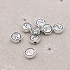 8Mm Silver Plated Yin Yang Spacer Loose Beads For Jewelry Making Bracelet Necklace Earrings Accessories 20Pcs