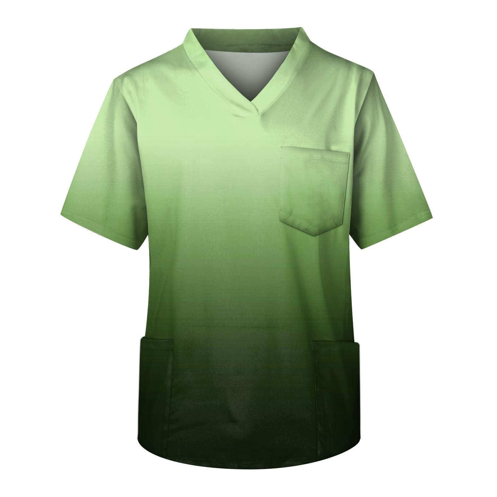 

Мужской топ с короткими рукавами и V-образным вырезом с градиентным принтом и нагрудным карманом XXL