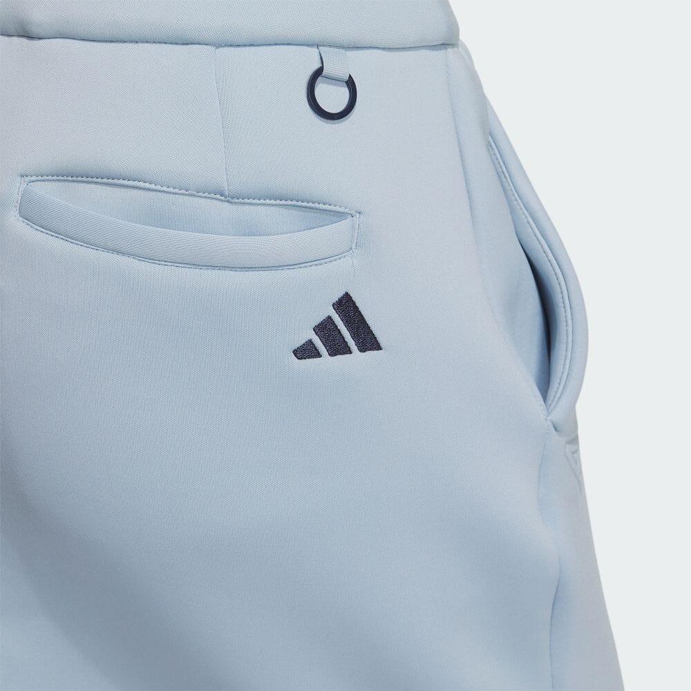 adidas Solid Color Elastic Waist Comfortable Golf Knit Casual Skirt Women Skirts Miracle-Blue HY0860