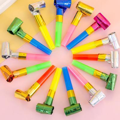 Random Mixed Colorful Blowing Dragon Whistles Set 5/10/15/20PCS Plastic Tongue Whistles Party Gift Noise Maker Cheering Prop ZYF