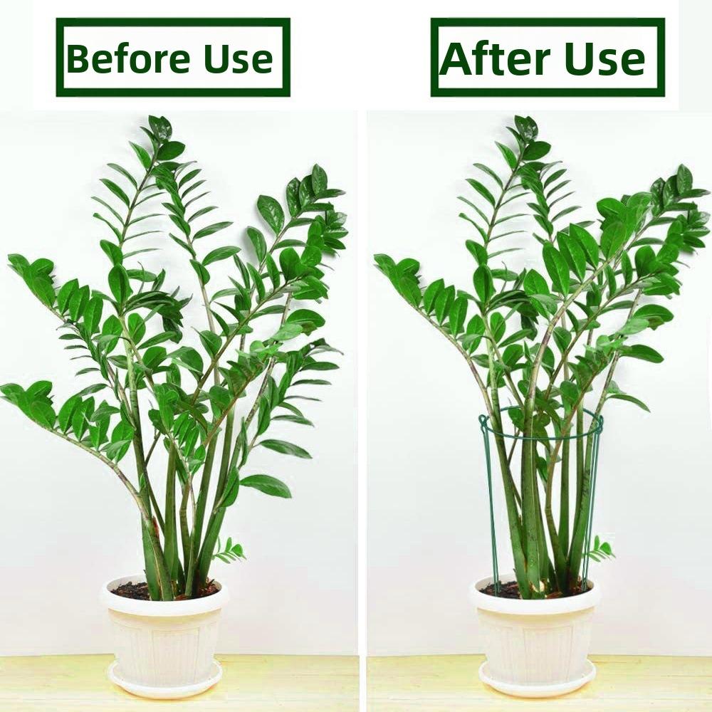 2PCS Half-Ring Plant Support Stakes U-Shaped Flower Support Rack  Potted Plants