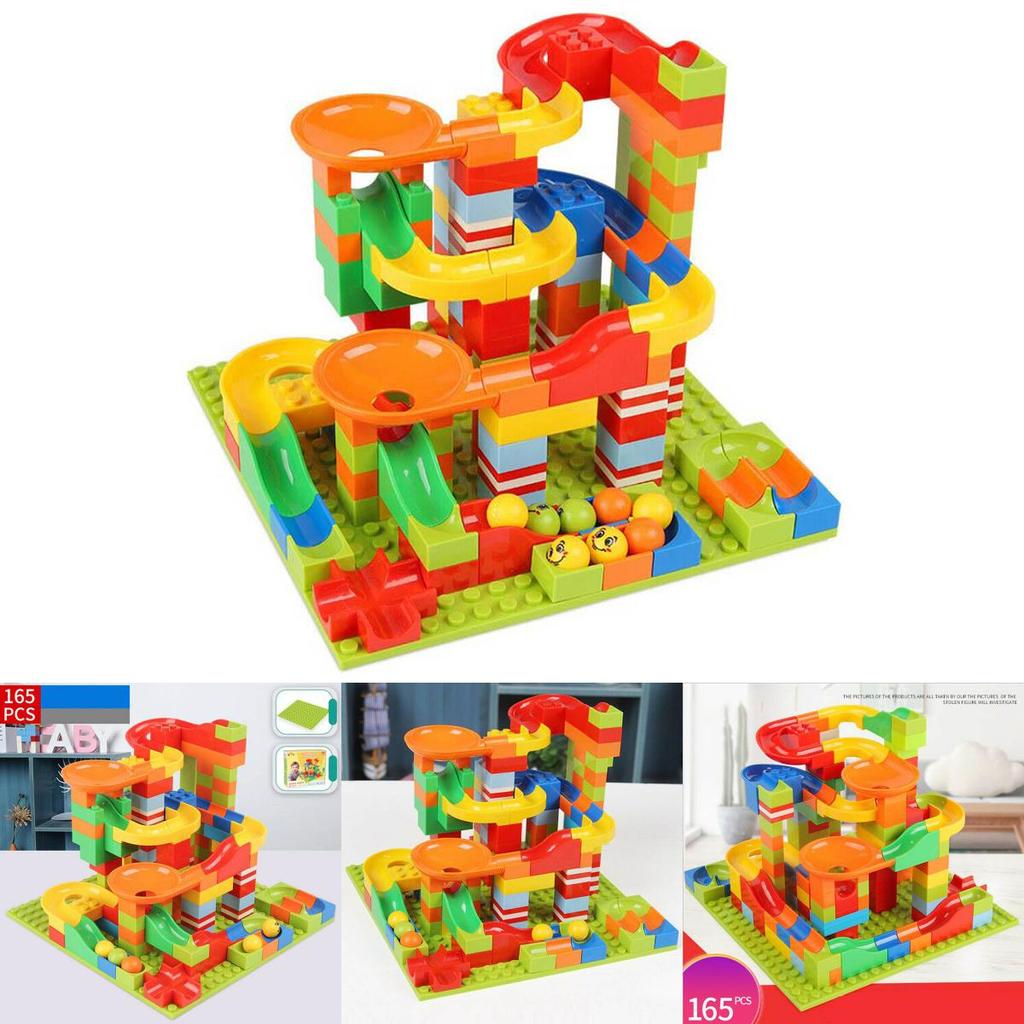 165 Teile Klassische Murmelbahn Labyrinth Ball Rennstrecke Bausteine Set Für Endlosen Spaß