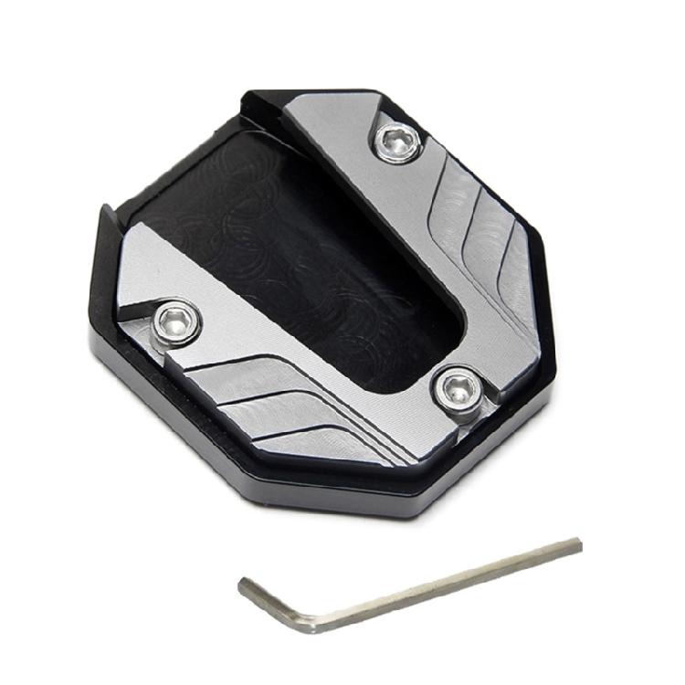Motorcycle Foot Side Stand Extension Pad Support Plate Anti-skid Enlarged Base