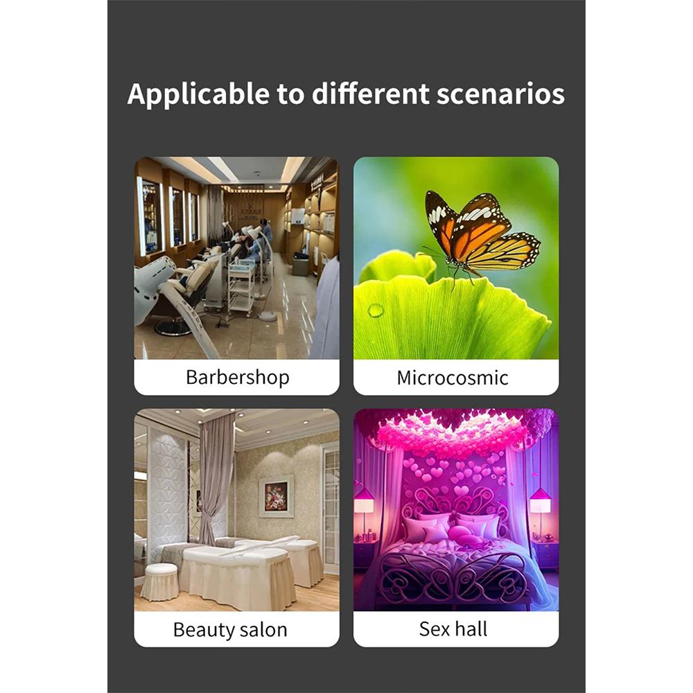 HD Visual Multifunctional Scalp Hair Follicle Detector Magnifier Dermatoscope Phone Tablet Connection Skin Analyzer