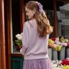 Bailuyu Women's Rhinestone Flower Embellished Sweatshirt