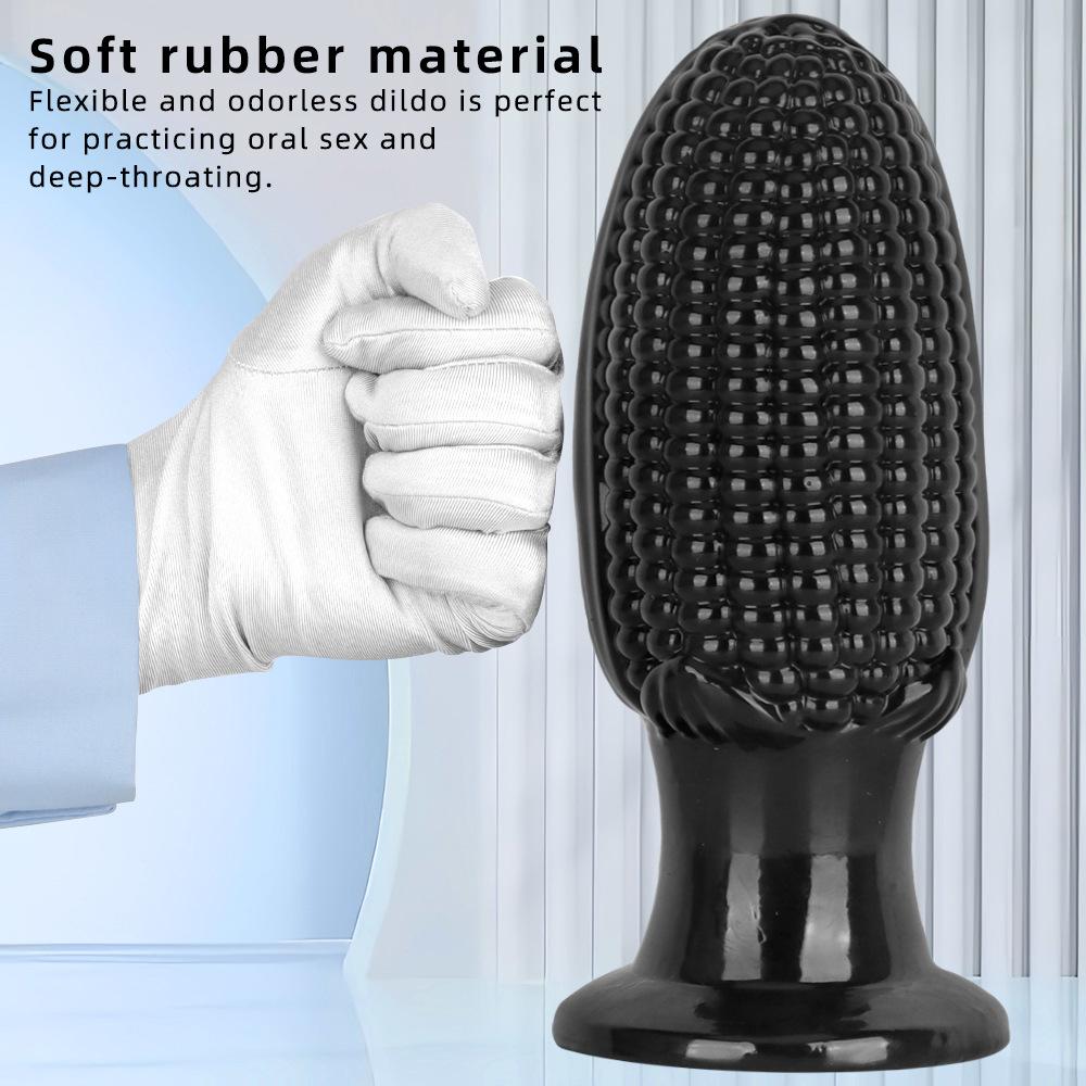 Black PVC Large Butt Plug Dildo Fisting Masturbator Sex Toy 18+ Big Dick Simulation Penis