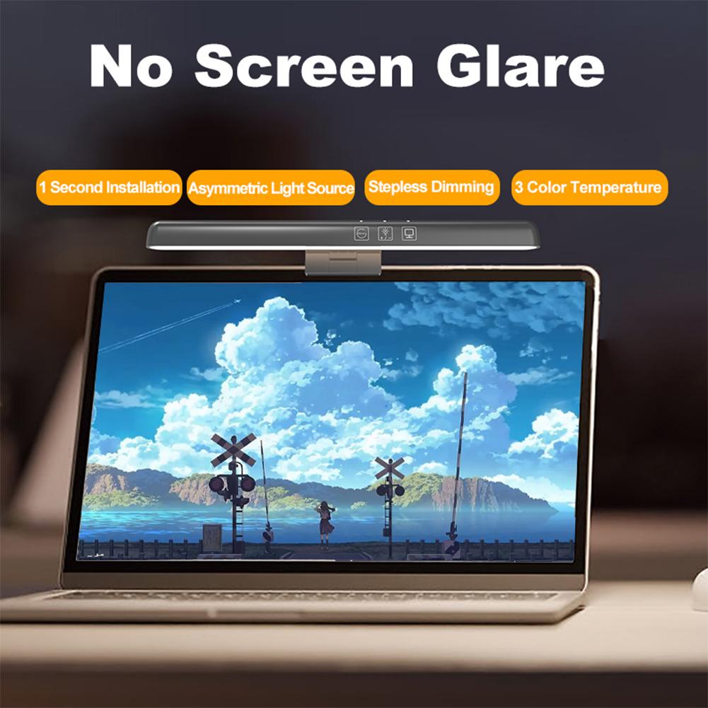 Barra de Luz LED para Monitor Regulável Lâmpada para Monitor de Computador Alimentada por USB Barra de Luz para Tela para Mesa/Escritório/Casa/Jogo