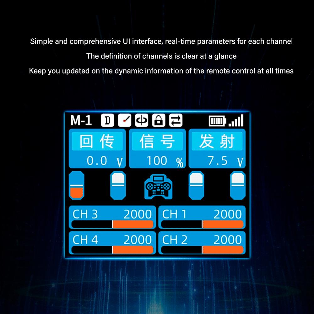 HOTRC HT-8A Transmitter 8CH Radio Controller Cruise Control Gyroscope 300M with F-08A Receiver For Model Aircraft Car Boat
