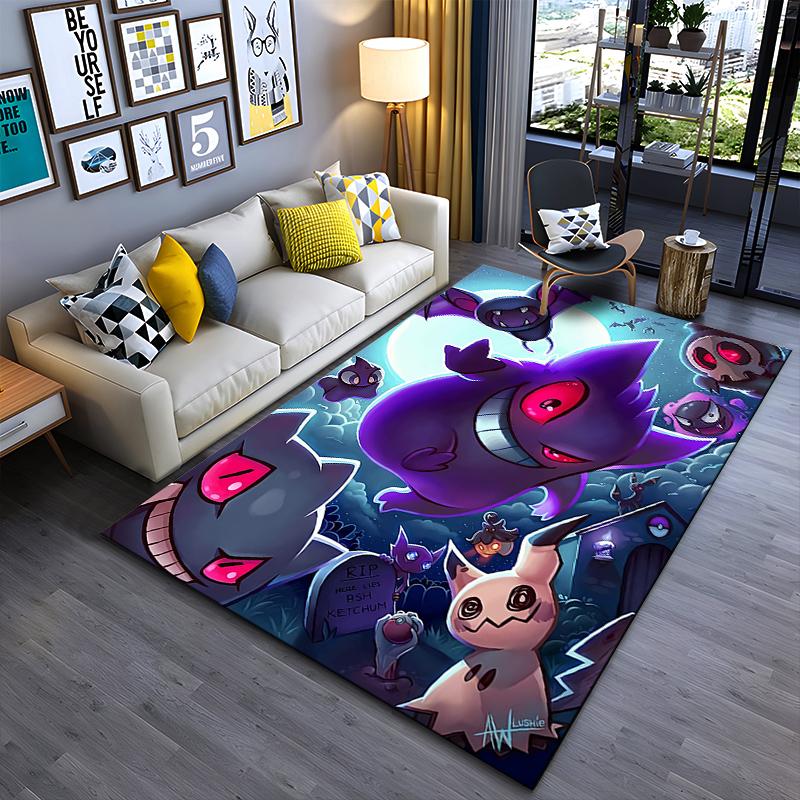 

Purple Cartoon Monster Rug Suitable for use as an anti-slip game mat for living room and bedroom sofas 40x60cm( 15x23in )