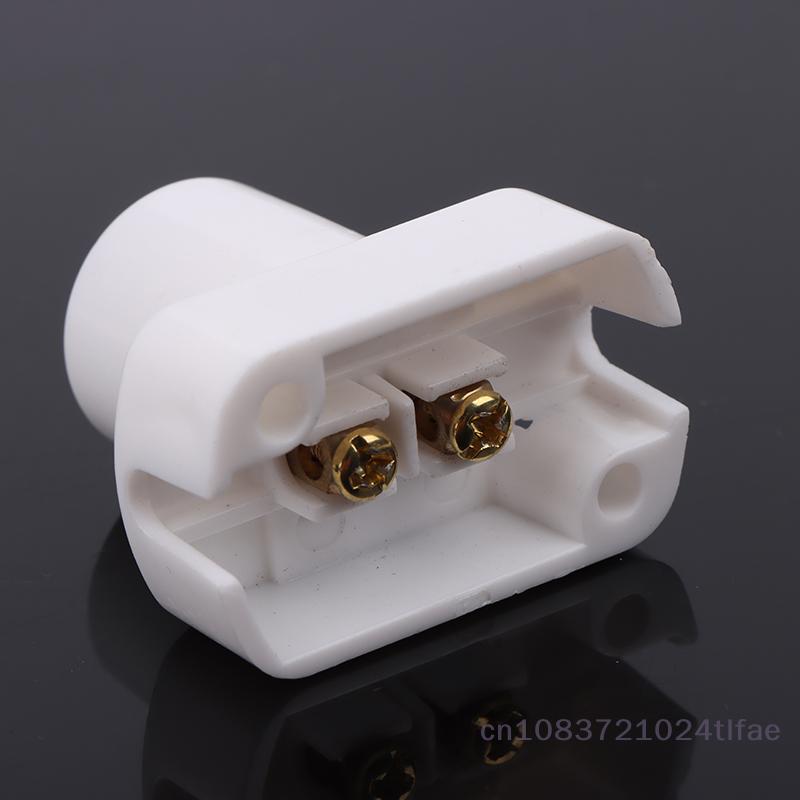 1 Pc White Mini Screw Lamp Base E12 E14 E17 Supporto Lamp Holder Light Bulb Socket Holder Adapter Lamp Fixing Base Accessories