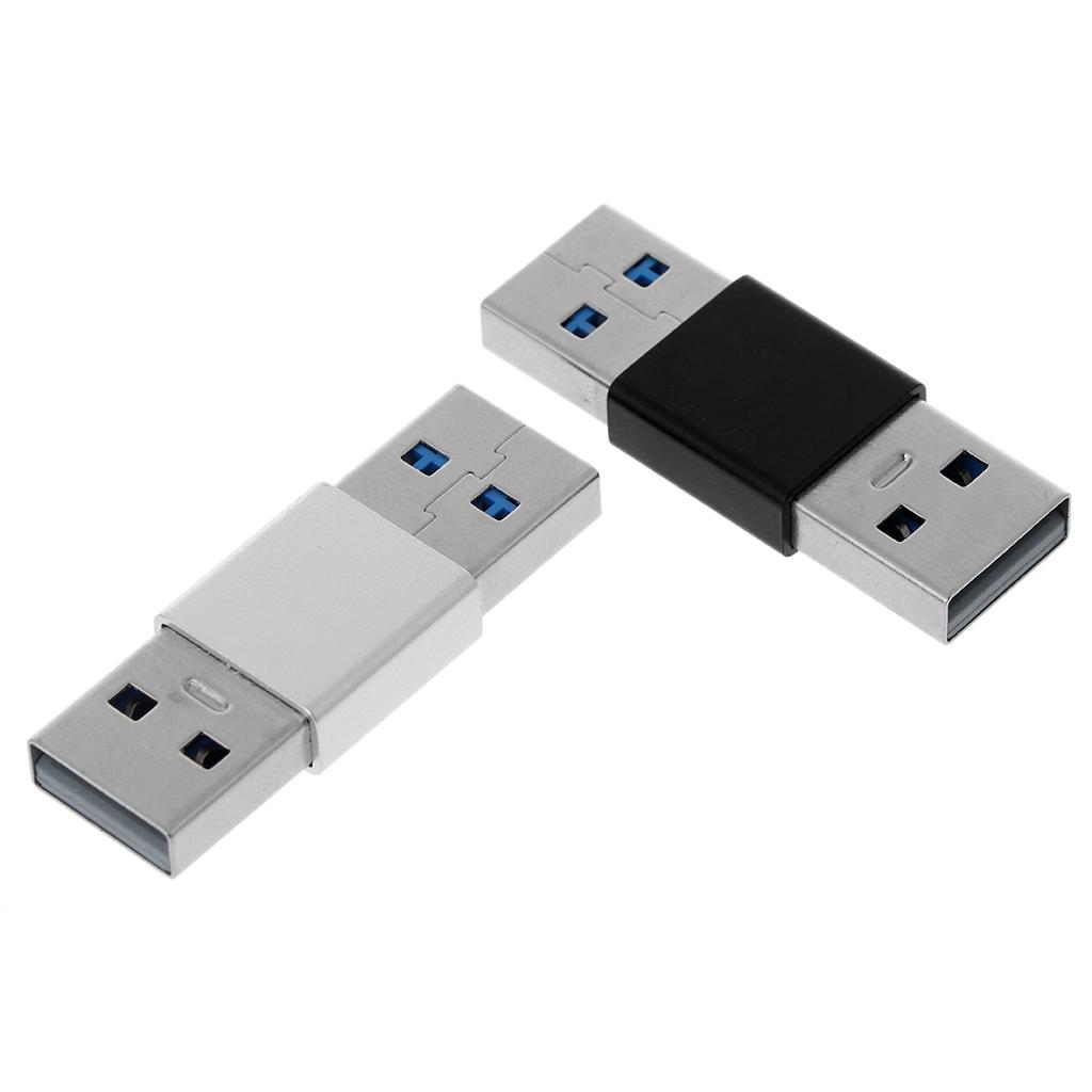 1 Pc Portable USB 3.0 Male To Male Extender Adapter High Speed Connector Coupler Durable Stable Mini Lightweight Adapter