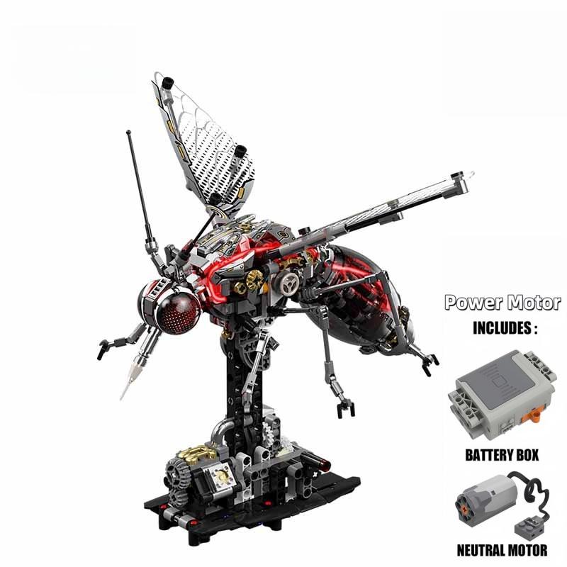 Brand-New Moc Superior-Grade Mechanical Premium-Quality Mosquito First-Class Assembly Premium-Quality Assembly-Bricks Top-Grade Cyberpunk Insect