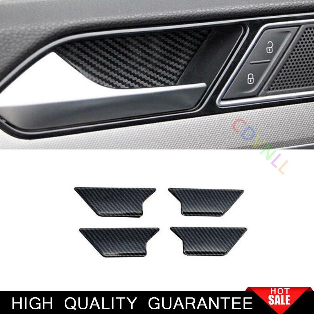 For Volkswagen Passat B8 2017-2018 Steel Carbon Fiber Inner Door Bowl Cover Trim