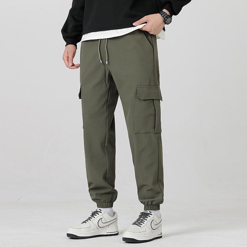 Men's Soft Shell Casual Workwear Pants - Winter Plus Velvet Outdoor Sports Trousers