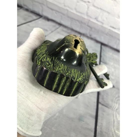 Brass Lion Home Garden Padlock with 2 Keys
