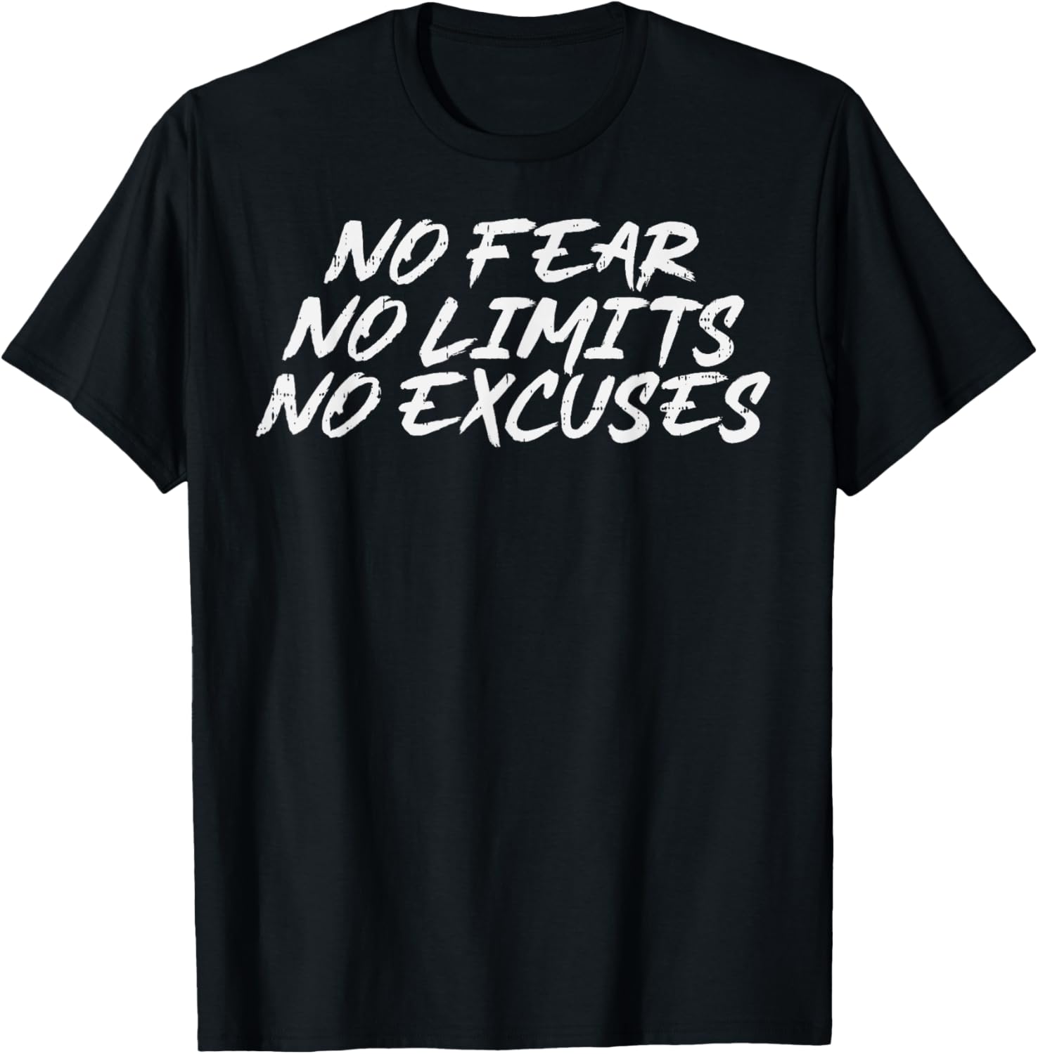 

casual polyester cheap Gym No Fear Limit Excuses Workout Fitness Unisex Women Kids T Shirt 4XL