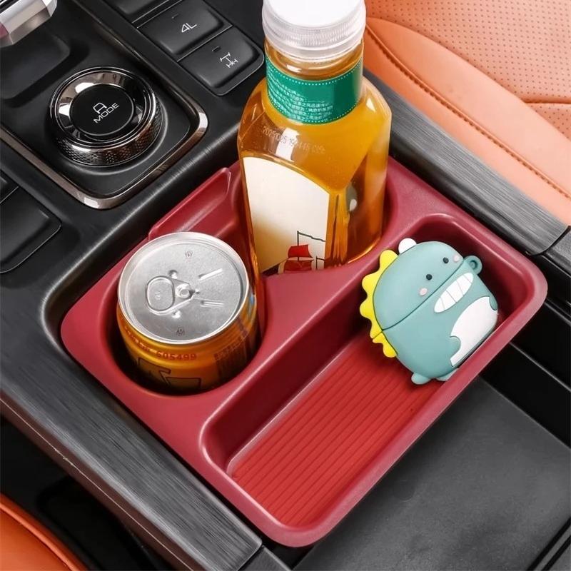 For GWM Haval H9 2024 + Car Style Center Console Armrest Storage Box Water Cup Holder Organizer Container Tray Cover Accessories
