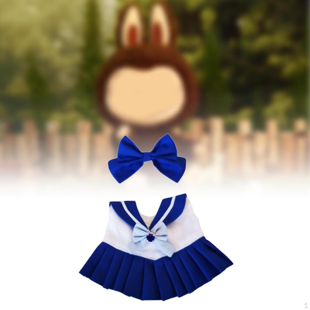 17 Cm Doll Clothing for Plush Dolls, Sailor Outfit Accessories Play