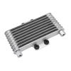 Motorcycle Radiator Oil Cooler 8-Layer Pitch M10/12 For Kawasaki KX250 Honda CRF250 Yamaha YZ250 Universal Motocross Accessories