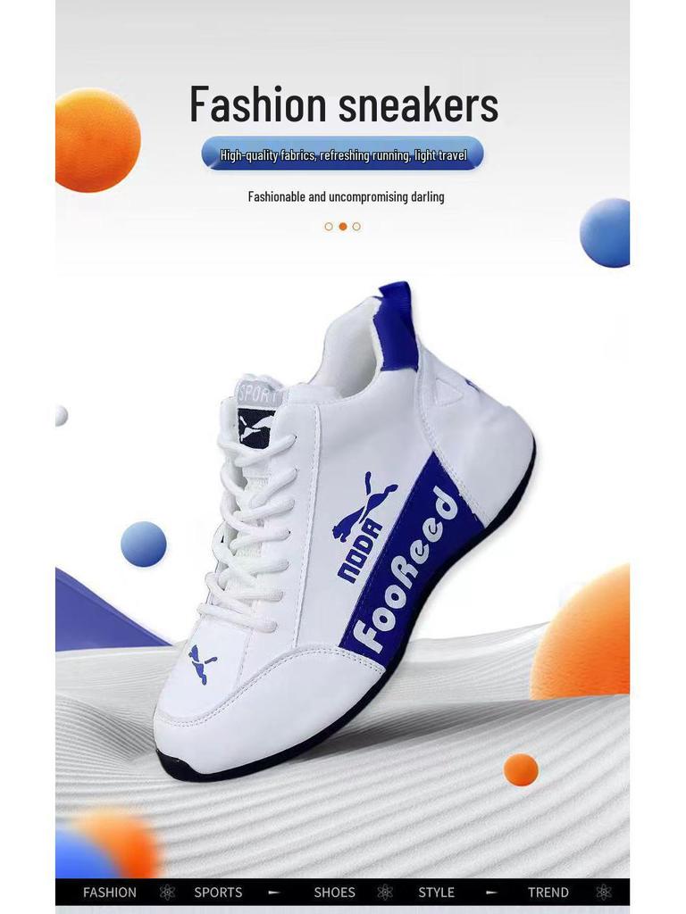 2025 Trendy Tenisky s rovnou podrážkou: Pohodlné, prodyšné bílé ležérní sportovní boty