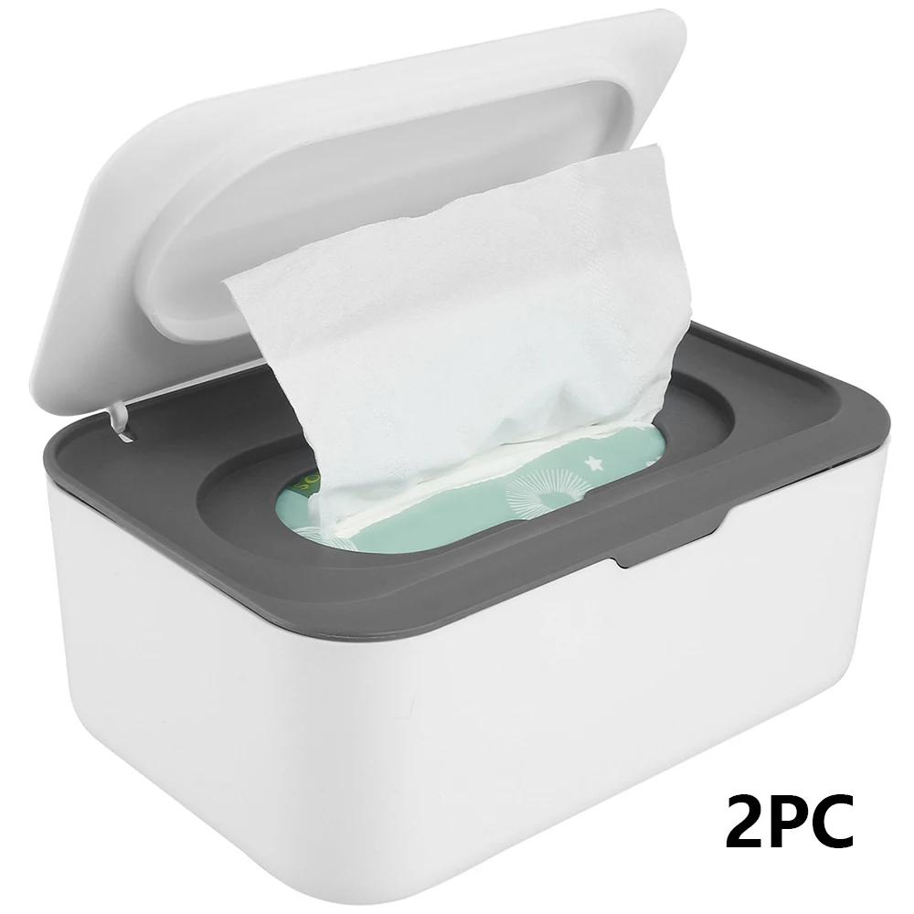 Wipes Dispenser Dustproof Tissues Wipes Case with Lids Multifunctional Baby Wipe Holder Large Capacity Sealing Container Case