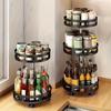 Rotatable Kitchen Storage Rack Kitchen Accessories Spice Storage Rack Clean Storage 360 Degrees Rotatable Organizer Turntable