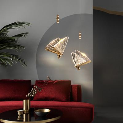 Butterfly Indoor LED Pendant Lights Chandelier Lamps for Kitchen Bedroom Living Room Hanging Lighting Fixtures for Corridor