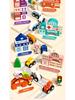 Magnetic Wooden City Train & Building Blocks Set for Kids
