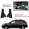 6pcs/set Window Door Column B C Pillar Post Cover Trim for Chevy Equinox 2005-2009 Auto Styling