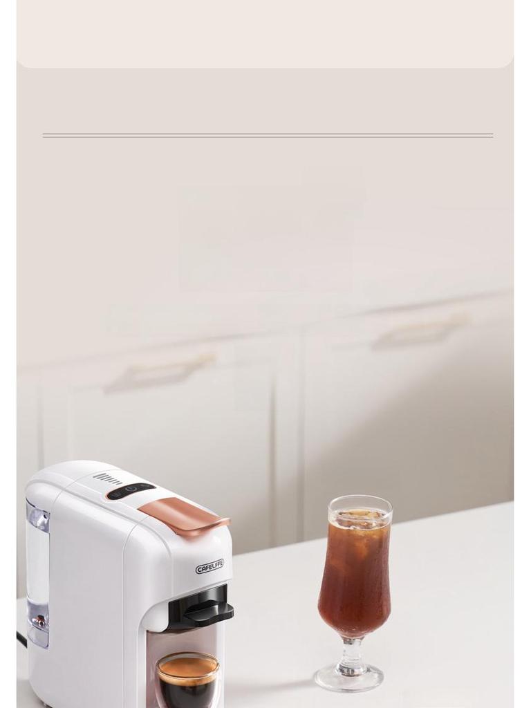 5-i-1 Helautomatisk Kapselkaffemaskin med 7 Varm-/Kaldnivåer for Espresso og Amerikansk Kaffe