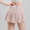 Yoga Skirt Women'S Anti-Light Fitness Pants Skirt Running Sports Skirt Cold Pleated Badminton Culottes