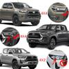 ABS Headlight Cover Car Accessories For Toyota Hilux 2021 2022 2023 4x4 Head Light Exterior Parts Double Cabin YCSUNZ