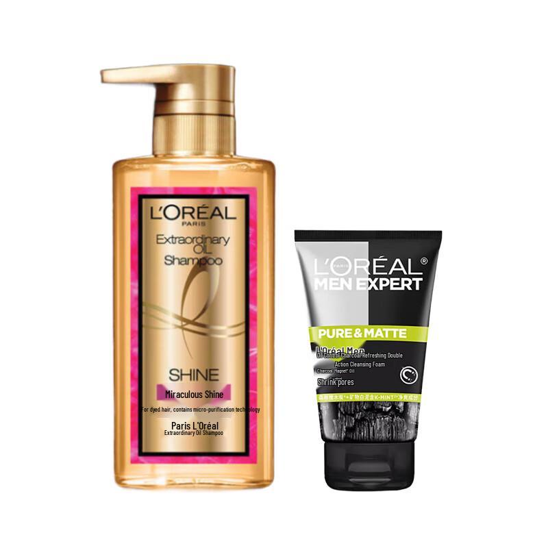 

L Oreal Men s Oil Control Cleanser & Extraordinary Oil Conditioner Set