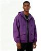 Men's And Women's Solid-color Casual Sports Outdoor Hooded Windbreaker, Men's And Women's Zipper Jacket