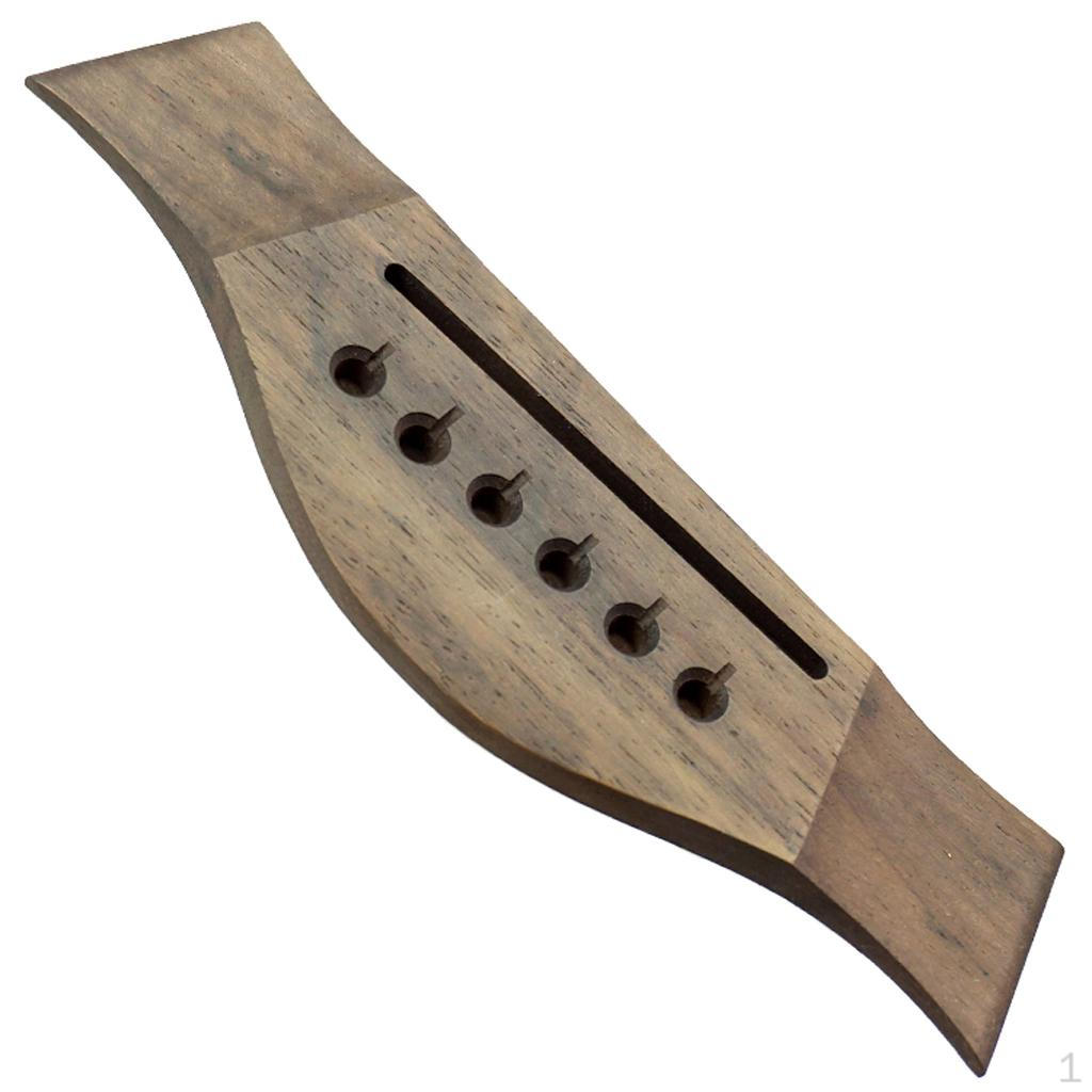 

1 Piece Rosewood Saddle Through Guitar Bridge for Acoustic Folk