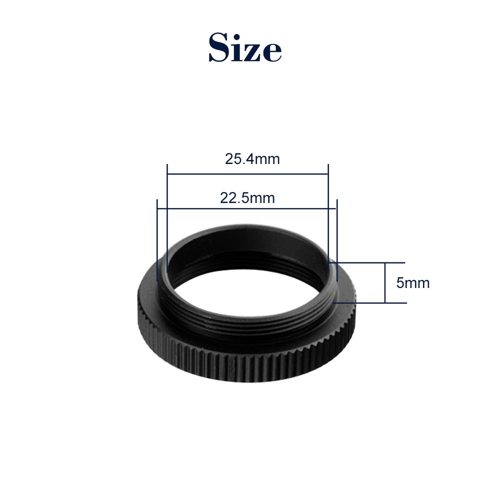 3PCS/Lot Metal 5mm C To CS Mount Adapter 25.4mm Thread C/CS Lens Mount Adaptor Aluminum Converter Ring for Security CCTV Camera