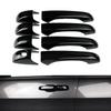 For Jeep Grand Cherokee WK2 2011~ 2012 2013 2014 2015 Gloss Black Outer Door Handle Cover Protective Sticker Car Accessories