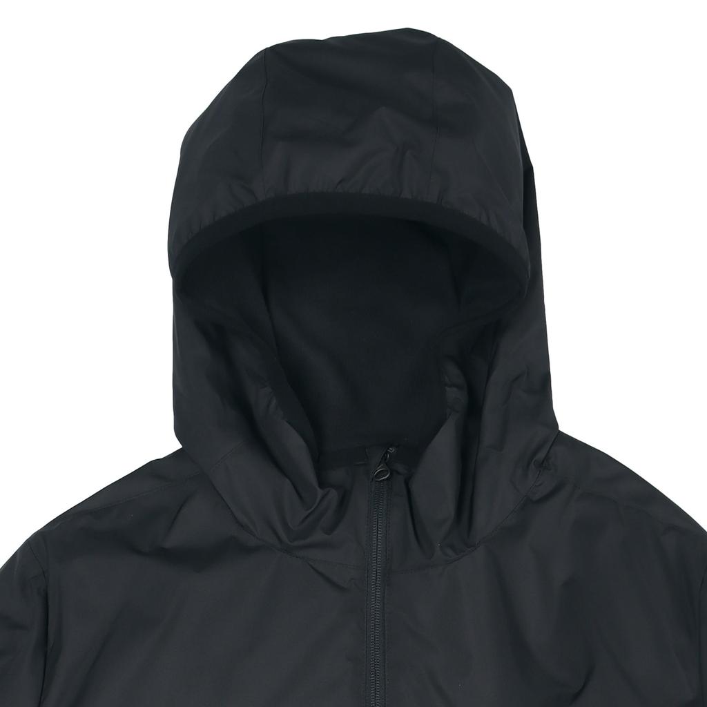 Nike Solid Color Mid-Length Warm Hooded Cotton Jacket Men Outerwear Black CW6767-010