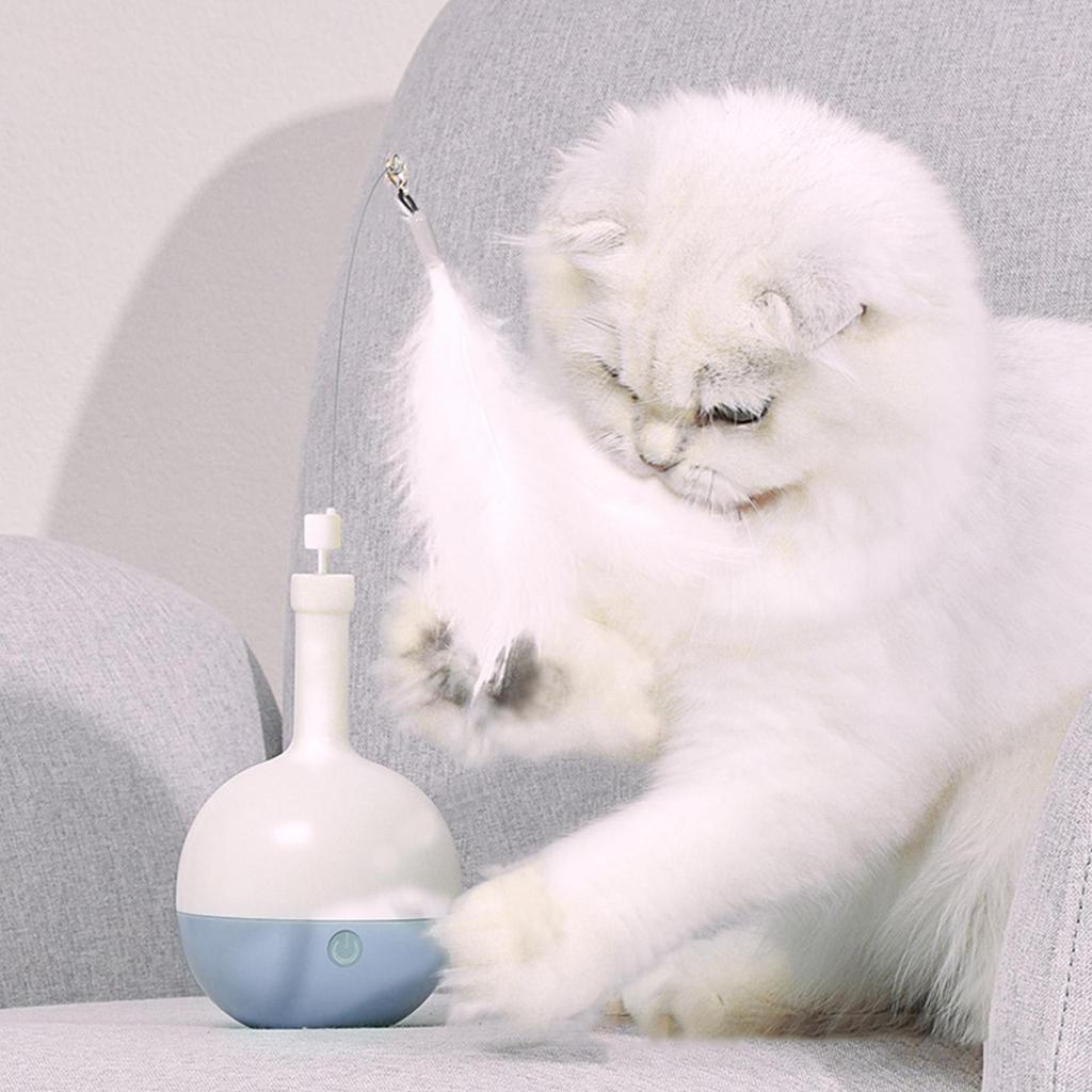 Cat Toys Treat Dispensing Funny Fun Cat Teaser For Kitten Pets Cats Playtime Indoor Energy Consuming Exercise Training Home