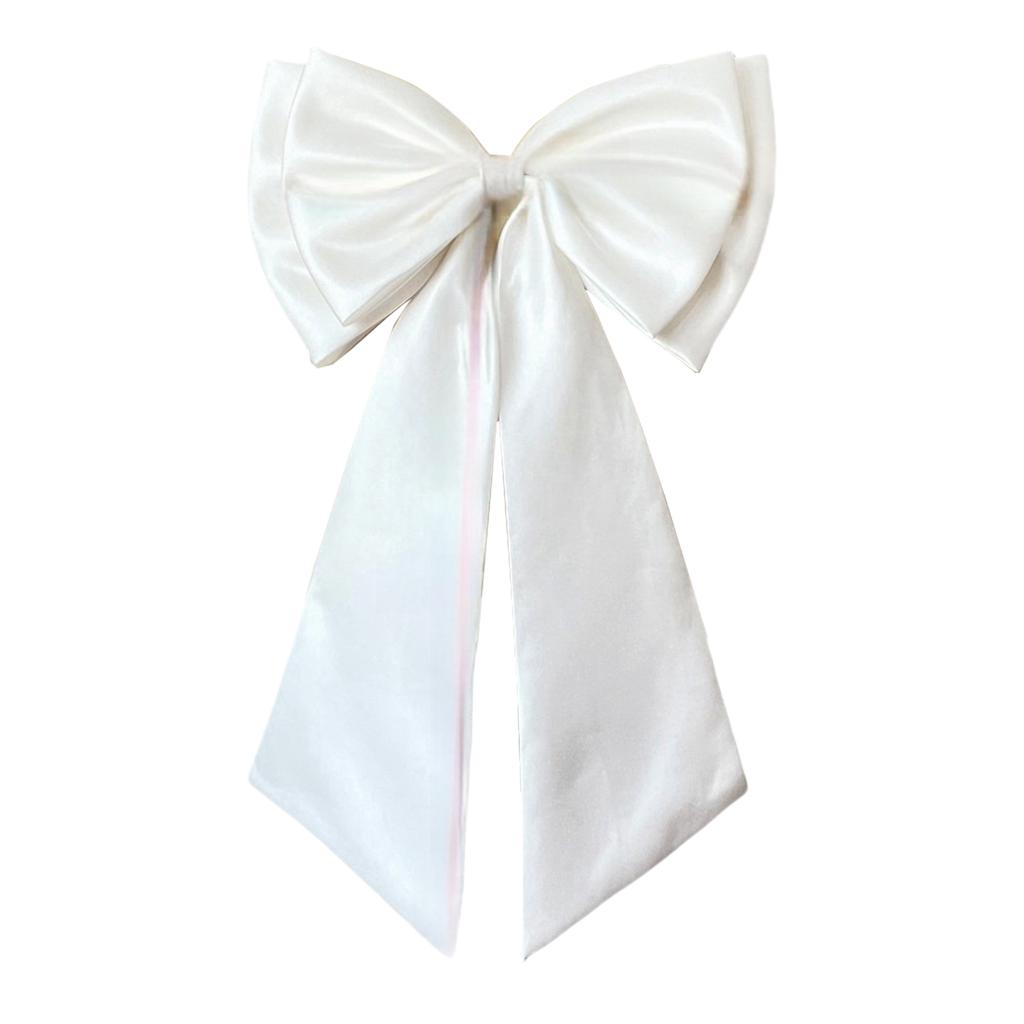 Elegant Satin Wedding Dress Bowknot Lightweight Detachable Bow Waist Decoration for Stage Performance and Cosplay