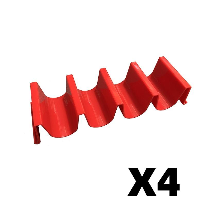 Wave Shape Plastic Taco Holder Stand, Mexican Taco Shell Display Rack, Food Storage Tray Holder for Home Kitchen Restaurant Tableware