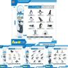 Realistisches Miniatur-Arktis- und Antarktis-Pinguin-Wal-Tier-Modellset PVC-Figuren