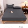 2025 Washed Flannel Solid Color Fitted Sheet: Non-Slip All-Inclusive Mattress Protector Bedspread