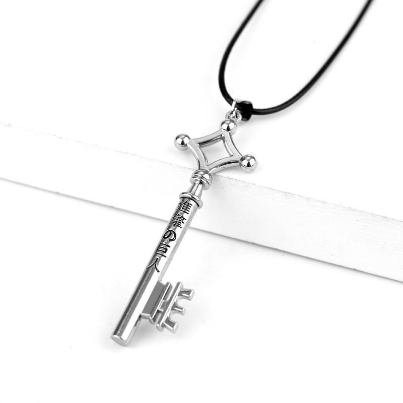 Titan Necklace Eren Key Shingeki No Kyojin Pendant Fashion Vintage Retro Anime Jewelry For Men Cosplay