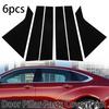 For 2014-2020 Chevrolet Impala Piano Balck Pillar Posts 6pcs Set Door Trim Cover