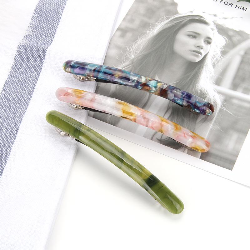 10cm Hair Colorful Clip Vintage Acetate Top Clutch For Trendy Womens Fashion Hair